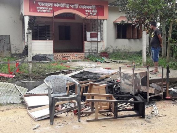 CPI-Mâ€™s Khayerpur Party office vandalized, set on fire